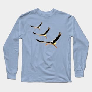 three beautiful storks Long Sleeve T-Shirt